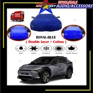 Bz4x High-Quality Protection Car Cover Waterproof Sun-proof Royal Blue toyota Selimut BZ4X Penutup Kereta Toyota bz4x