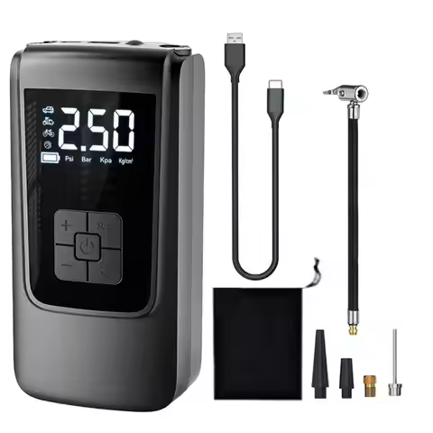 Car Tire Inflator Smart Detection Electric Air Pump Tire Inflator Portable Tire Pump Multifunctional