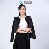 [25.1 - 2.2| Voucher 10-14%] Áo khoác nữ áo khoác dạ dáng lửng tay dài có đệm vai thời trang GUMAC L