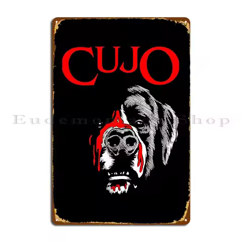 Cujo Dog Stephen King Halloween Clutches Play Please Joe Camber Auto Repair Metal Plaque Designer Ci