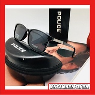 HITAM PRIA Wholesale 12:12 Men's Police Sunglasses P1216 Polarized Anti UV - Black Doff