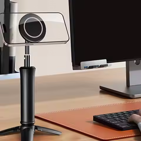 2025 New Magnetic Tripod Mobile Phone Stand Selfie Travel Attached Mount Tool Firmly Stick Photograp