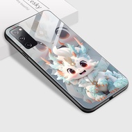 Case4you เคสสำหรับ Samsung Galaxy S20 S20 S20 FE Plus S20อัลตร้าการ์ตูน12สัญลักษณ์สัตว์ลายมังกรฝาครอบกระจกเทมเปอร์