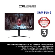 SAMSUNG Odyssey G5 G51C 32" 165Hz VA Gaming Monitor - LS32CG510EEXXS