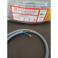 Wayar jenama Fajar / (SIRIM) 3 Core Cable Fajar 1.50mm per meter