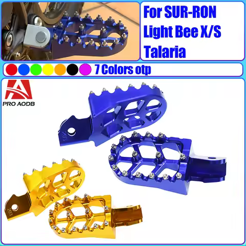CNC Motorcycle Footpegs Foot Pegs Rests Pedals For Sur-Ron SurRon Surron X S Light Bee Off-Road Elec