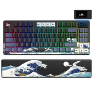 Womier SK80 Pro Themed 75% Wireless Keyboard with Color Display, 2.4G Bluetooth Tri-Mode Hot-Swappab
