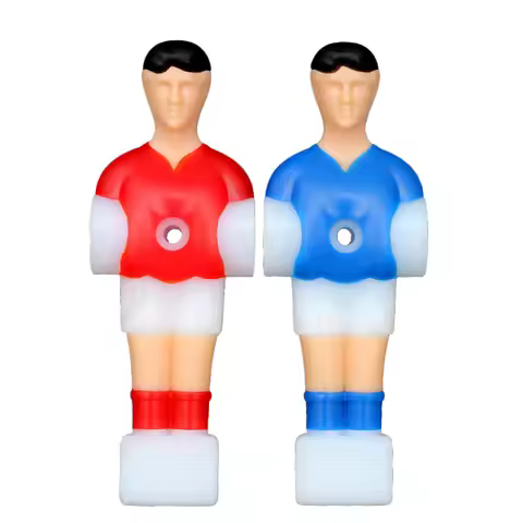 4Pcs Soccer Style Foosball Men Players Replacement Parts for Table Football Machines Tournament Grad