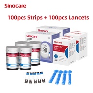 (NEW ARRIVAL)Sinocare Blood Glucose Test Strips Blood Sugar Test Strips Diabetic Tester 100pcs Test 