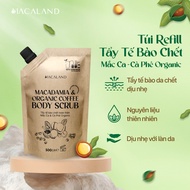 Tẩy Tế Bào Chết Body Scrub Cà Phê Organic - Mắc Ca MACALAND 235g/500g Dưỡng Ẩm Chăm Da Sáng Mịn