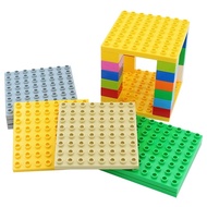 Diy 64 Dots Large Block Building Blocks Base Plate Kids Toys Compatible With Lego Duplo Educational 