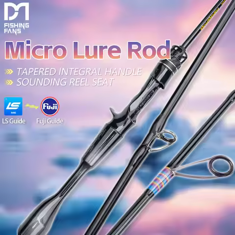 FISHINGFANS ORCA 5'2 5'6 6' LS Guide Rattle Reel Seat Taper Handle UL Ultralight 1-7g Carbon Blank T