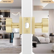 Kellnny Gold Door Knobs Interior Square Door Knobs Brushed Gold Door Knobs Door Knobs for Bedroom an