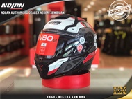 NOLAN HELMET STARSCREAM(035) BLACK WHITE RED/ NOLAN MODULAR HELMET / INNER VISOR / Full Face Helmet 