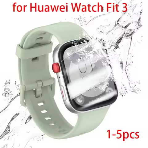 1-5PCS Screen Protector For Huawei Watch Fit 3 Anti Scratch Clear TPU Hydrogel Film for Huawei Fit3 