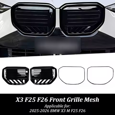 For 2025-2026 BMW X3 M F25 F26 Front Grille M Style Mesh Grille Styling Upgrade Performance Badge Ex