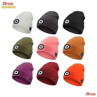 SIRENUZV Bluetooth Beanie Hat, Headphones With Light Headlamp Cap, Unique Rechargeable Speaker Mic R