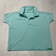 兒童80 Lativ短袖t恤湖水綠湖水藍polo tiffanyblue上衣tiffany藍立領休閒喜酒正式純棉