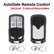 [Ready Stock] 4 Buttons AutoGate Remote Control SMC5326 315/330/433MHz Dial Code Copy Remote With Free Battery