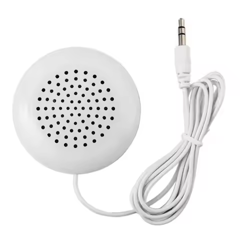Newest Mini White 3 5mm Pillow Speaker For iPhone iPod CD Radio MP3 Player GL