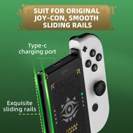 <INT2>IINE Golden-Green Joycon Charging Grip Rectangle Shaped Charging Dock for Nintendo Switch Joyc