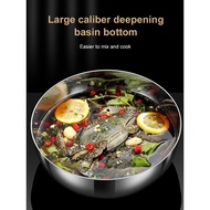 【Antibacterial & Rustproof】HFH-316 Stainless Steel Mixing Bowl/Sink Basin With Drain Holes Heavy Dut