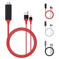 Mobile Phone To TV Adapter Cable 2m USB Lightning To HDMI HD with The Same Screen Line for Mobile Ph