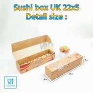 (Isi 50pcs) Sushi box / Mika sushi panjang / Box sushi / Tray mika sushi / Kotak sushi / Kemasan sus