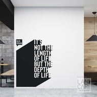 Wall Sticker Life Quotes Motivational Cutting Window Sticker Office