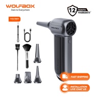 WOLFBOX MF100 Rechargeable Air Duster Cleaner150000RPM 3-Gear Cordless for PC