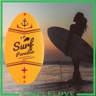 [Simple] Skimboard Surf Board Wooden Skim Board Beach Sand Board for Teens Children
