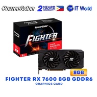 Powercolor Fighter AMD Radeon RX 7600 8GB GDDR6 Dual Fans Graphics Card RX7600 8G-F/V2 itw