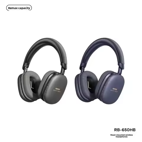 Remax Over Ear Headphones Wireless Bluetooth V5.4 Audifonos 70hr Battery Life Earphones Foldable Des
