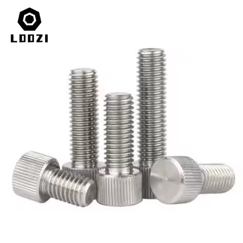 1/2/5X 304 Stainless Steel Thumb Screws M2 M2.5 M3 M4 M5 M6 M8 Flat Round Head Knurled Head Manual A