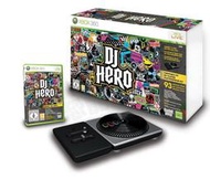 【二手商品】XBOX360 原廠 DJ HERO DJ英雄 混音器同捆 無線轉盤 含遊戲片【台中恐龍電玩】