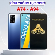 Oppo A74 - A94 Super Glass nano-coated tempered Glass, limited fingerprints