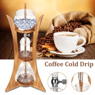 8 Cups Cold Drip Ice Syphon Coffee Pot Maker 26*26*54 cm Glass Dutch Brew Machine Filter Paper Home Coffee Tool
