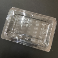 OPS Clear Plastic Food Tray OP2H / SF-2H (SW) – Disposable Bakery Container, 100 Pcs