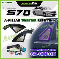 Proton S70 - A-Pillar Tweeter Refitting with Ambient Light Automotive Car