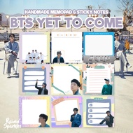 [FREE PHOTOCARD] BTS YET TO COME PROOF Handmade Memopad &amp; Sticky Notes