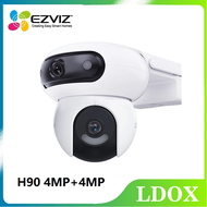 EZVIZ H90 Dual 4MP+4MP 2K+ | AI Dual-Lens Pan Tilt Pro-Level WiFi Camera | Human/Vehicle Detection |