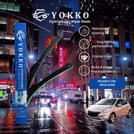 YOKKO Hydrophobic Silicone Wiper Blade For Peugeot 208 (2013-2019)