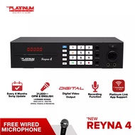Platinum Reyna 4 V1.5 HDMI Karaoke Player + DVD + Songbook + Remote + Microphone Options