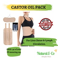 Natural &amp; Co Castor Oil Pack (Reusable Organic Castor Oil Pack For Liver Detox&amp; Lymph Circulation)
