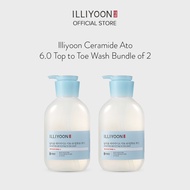 Illiyoon [Bundle of 2] Ceramide Ato 6.0 Top to Toe Wash 500ml - Moisturizing, Nourishing, Soothing