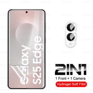 2 in 1 Hydrogel Film For Samsung Galaxy S25 S25+ Edge Ultra Edge Screen Protector HD Camera Film