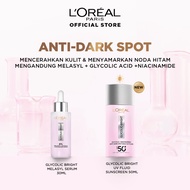 [BIG SIZE] Loreal Paris 2 Pcs Glycolic Bright Sunscreen Paket Skincare Set | Sunscreen Serum Brighte