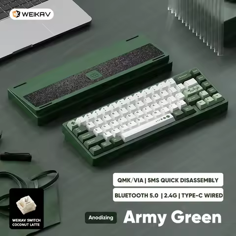 SUMREDA Lucky65 V2 Sugar65 Mini Custom Wireless Aluminum Mechanical Keyboard Kit RGB Bluetooth Wired