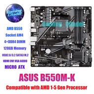 Used ASUS B550M-K MATX Motherboard DDR4 Compatible with AMD AM4 1-5 Gen Processors Tested