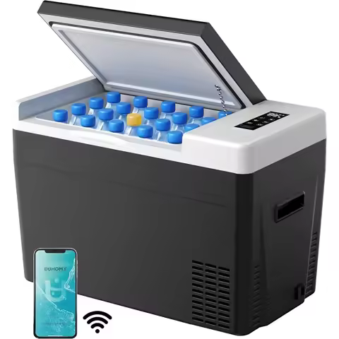 12 Volt Refrigerator, 31QT(29L) Compressor Electric Cooler APP Control, Car Fridge -4℉~68℉, Portable